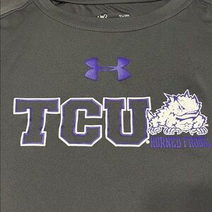 TCU Horned Frogs UNDER ARMOUR Tech T-Shirt TEXAS CHRISTIAN UNIVERSITY 💜 🐸